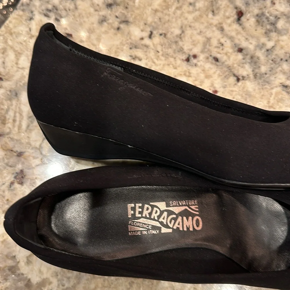 Salvatore Ferragamo flats, black, Sz 9B - Picture 6 of 6